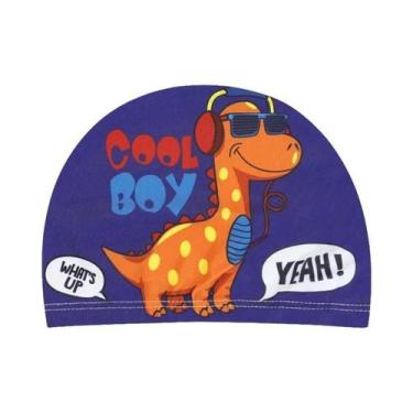 Imagem de Touca De Natação Infantil Em Tecido Elástico Para Meninos E Meninas, C