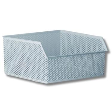 Imagem de Caixa Organizadora Multiuso Empilhável 32cm x29cm x15cm Cinza