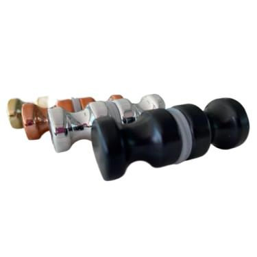 Imagem de Puxador duplo em alumínio para box de vidro temperado e blindex 08 a 10mm(2 puxadores preto)