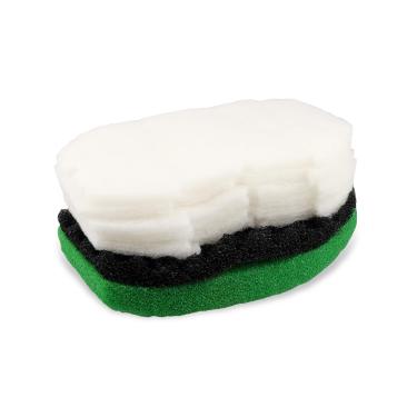 Imagem de FurnyQuaint Kit de manutenção de filtro de lago de substituição adequado para Aquagarden Inpond 5 em 1600 e 6 em 1900 galões filtro de bomba esponja de espuma e almofadas de lã de polímero