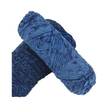 Imagem de Fio De Veludo Chenille Macio 95g Lã Misturada Para Tricô De Cachecol, 
