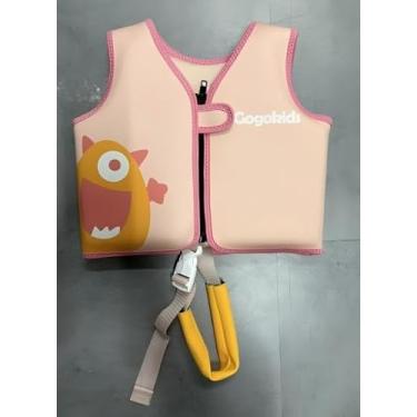 Imagem de Gogokids Colete de natação de neoprene para crianças e crianças - Jaqueta flutuante térmica com alça ajustável na virilha para aulas de natação, confiança na piscina e segurança ativa na água (idades