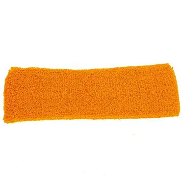 Imagem de Unissex esportivo elástico respirável Soft faixa de cabelo absorvente de suor quente (Laranja)