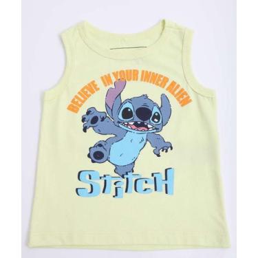 Imagem de Regata Infantil Stitch Tam 1 a 3 Verde-86098 - Disney, 3, Verde
