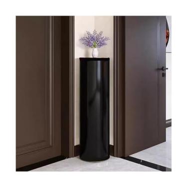 Imagem de 3FLQOOPP Sapateira Sapateira Giratória 360° Metal Vertical Redondo Suporte de Sapatos Armazenamento Giratório Armário de Sapatos Cilíndrico Economia de Espaço Prateleira para Sapatos (D 90 cm/35