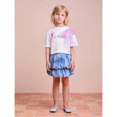 Imagem de Blusa Minnie Feliz Com Laço em Tule Animê-Feminino