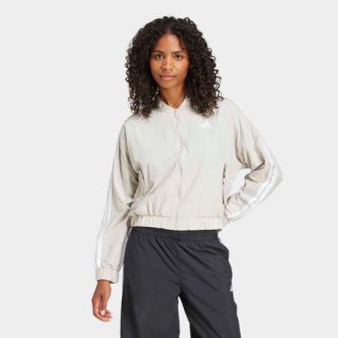 Imagem de Jaqueta Adidas Casual Feminina, Bege, P