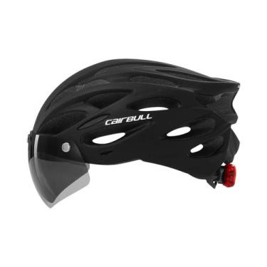 Imagem de Capacete De Ciclismo Ultraleve Com Luz Traseira E Viseira Removível Pa