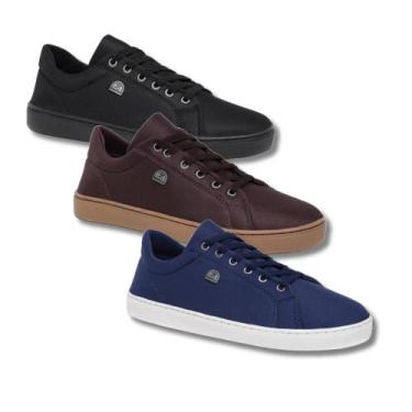 Imagem de Kit 3 Tênis Masculino Casual Slim Ultra Confortável e Resistente - Ble