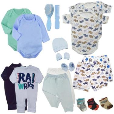 Imagem de Kit 18Pç Roupa De Bebê Masculino Feminino Presente Enxoval - Koala Bab