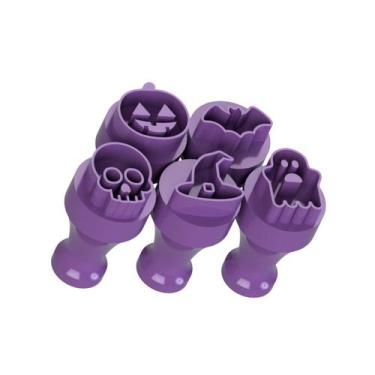 Imagem de Kit Carimbo Marcador Brigadeiros MONSTRINHOS HALLOWEEN Molde Festa Con