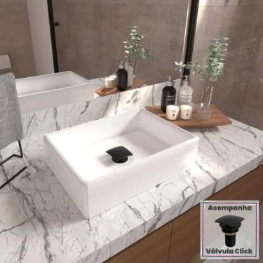 Imagem de Kit Cuba Torino Sobrepor com Valvula Click Black - Loja DoceLar, Branc