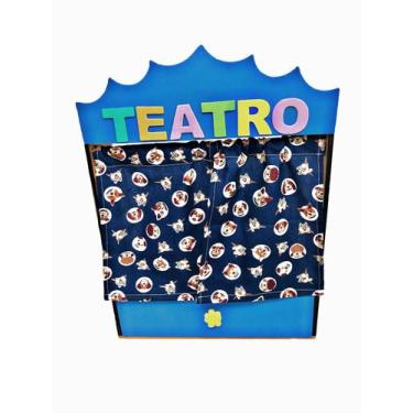 Imagem de Teatro Para Dedoche Com 6 Histórias - Criativa Educativos, Azul
