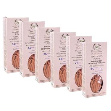 Imagem de Kit 6X: Macarrão Penne Lentilha Vermelha Sem Glúten Ceres 200g