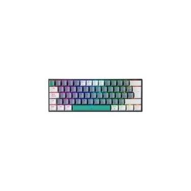 Imagem de Teclado Mecânico Gamer Machenike K500-B61, RGB, Switch Huano Brown, Cinza - MAC-K500-B61GBR-WW