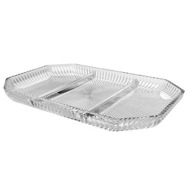 Imagem de Petisqueira com 3 divisórias Cameratta em cristal ecológico P21,6xL14,2xA2cm