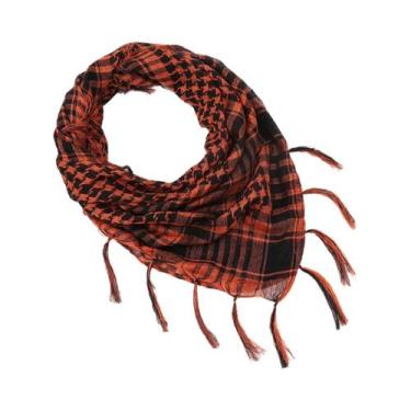 Imagem de Cachecol Unissex Estampado Houndstooth Respirável Para Quatro Estações