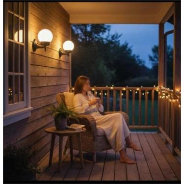 Imagem de Arandela Luminária Externa De Parede Globo Alumínio - GTS Iluminação