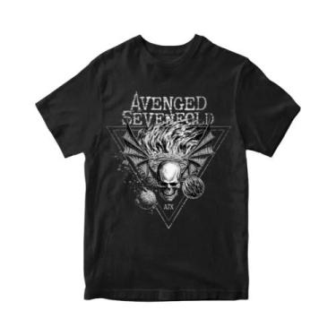 Imagem de Camiseta Masculina E Feminina Avenged SEVENFOLD Estd 1999 Metal Band C
