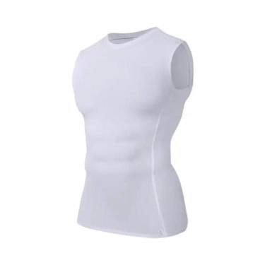 Imagem de Camiseta Sem Mangas Masculina Slim Fit De Secagem Rápida E Respirável 