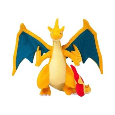Imagem de Brinquedos De Pelúcia Brilhantes Pikachu, Charizard E Charmander, Bone