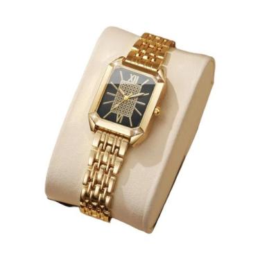 Imagem de Relógio De Pulso Feminino Com Pulseira De Aço Inoxidável, Relógio De Q