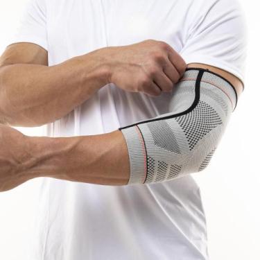 Imagem de Cotoveleira  Training - N1 Sport, Cinza claro, Laranja, GG