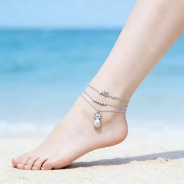 Imagem de Tornozeleira moderna, joia feminina versátil criada para fornecer um toque contemporâneo e elegante que parece relevante e perfeito para o tempo livre