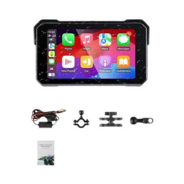 Imagem de DVR De Motocicleta 2K HD Com Carplay, Android Auto, Navegação Bluetoot