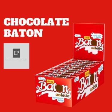 Imagem de Chocolate Baton Ao Leite C/30 Unidades 16g-Garoto, 480g, Ao Leite