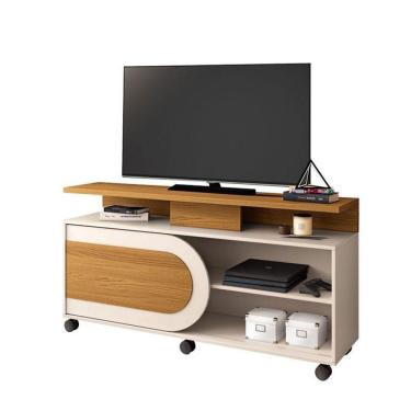 Imagem de Rack Bancada Orbis Cinamomo Off White - Hb Móveis