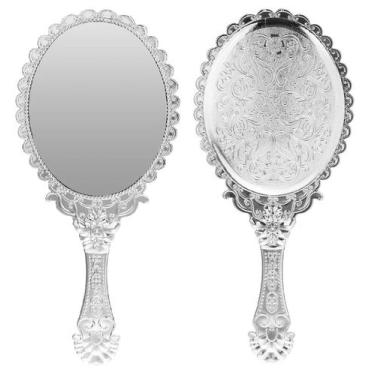 Imagem de Espelho De Mão Princesas Vintage P/ Maquiagem Retro - Moment