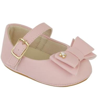 Imagem de Sapatilha Infantil Menina Bebê Com Laço Duplo (rosa, br_footwear_size_system, infant, numeric, numeric_17)