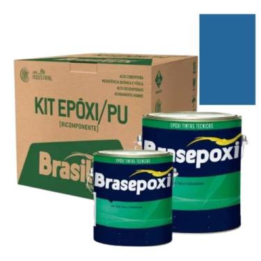 Imagem de Brasilux epoxi poliamida comp a - kit epoxi azul 2.5pb4/10 kit 3,6 lit