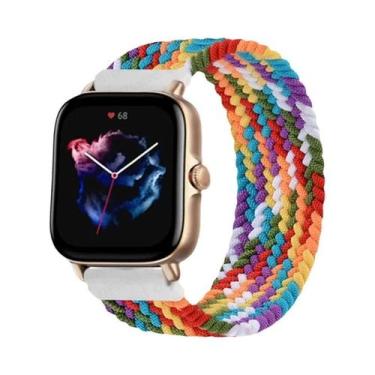 Imagem de Pulseira De Relógio Elástica Trançada De 20mm 22mm Para Amazfit GTS 2 