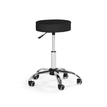 Imagem de Banqueta Mocho Sem Encosto Com Regulagem De Altura - Preto