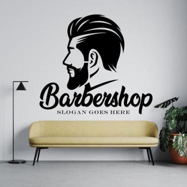 Imagem de Adesivo de parede  barbearia, cabeleireiro - Ambiente dekorado, 80cm, 