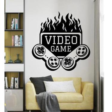 Imagem de Adesivo de parede  gamer, jogos, video game - Ambiente dekorado, 80cm,