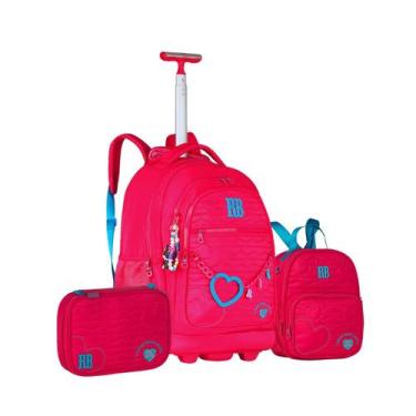 Imagem de Mochila Rodas Rebecca Bonbon Lancheira Térmica Estojo Box - Clio Style