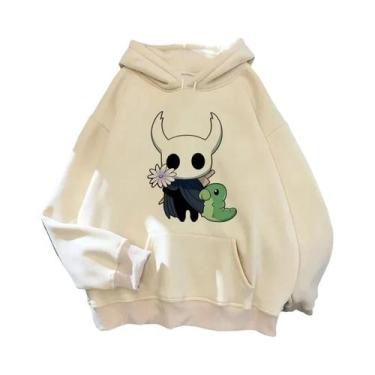 Imagem de Hoodies Masculinos Hollow Knight Ulzzang Grunge Y2k Estilo Estético, P