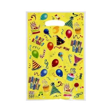 Imagem de Sacolas Plásticas De Bolinhas 20un. Lembrancinhas De Aniversário Infan