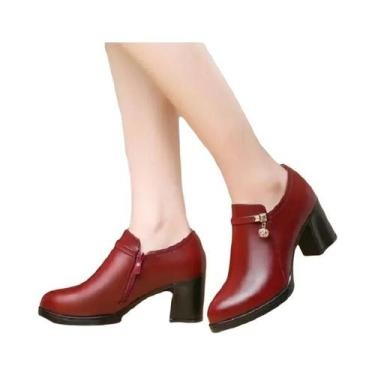 Imagem de Botas De Salto Alto Em material sintético Preto Para Mulheres, Clássic