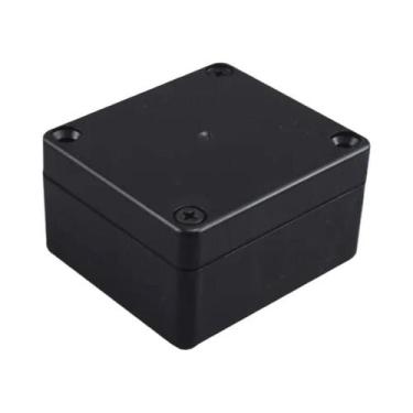 Imagem de Caixa De Junção De Plástico ABS Preta À Prova d'Água, Caixa Eletrônica