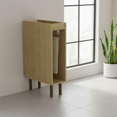 Imagem de Balcão de Cozinha 20 Cm com Porta Toalhas Natural/Arenas - Tecno Mobili