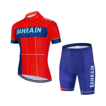 Imagem de Camisa e Bermuda de Ciclismo Masculina para Verão - Manga Curta - MTB,