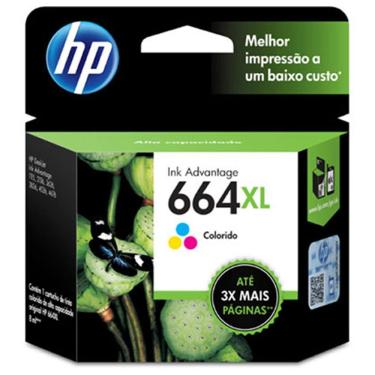 Imagem de Cartucho Hp 664Xl Colorido F6V30Ab