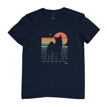 Imagem de Camiseta Masculina Shiba Retro - Reserva INK, G, Azul