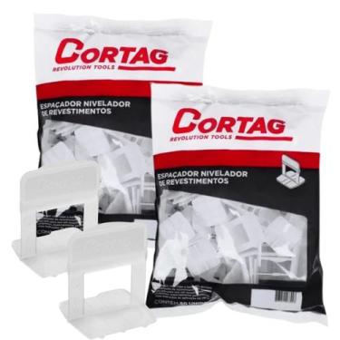 Imagem de Kit de espaçadores nivelador 1,0mm cortag para nivelamento porcelanato