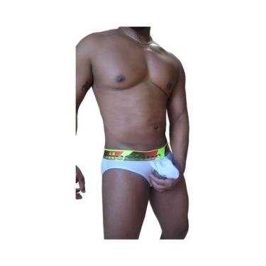 Imagem de Cueca Jockstraps Com Saqueira Externa (Várias Cores) - Moda, Branco li