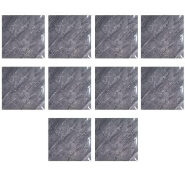 Imagem de Kit Placa Adesiva 3D Mármore Moderno Espuma de Polietileno PVC Autocolante Cinza